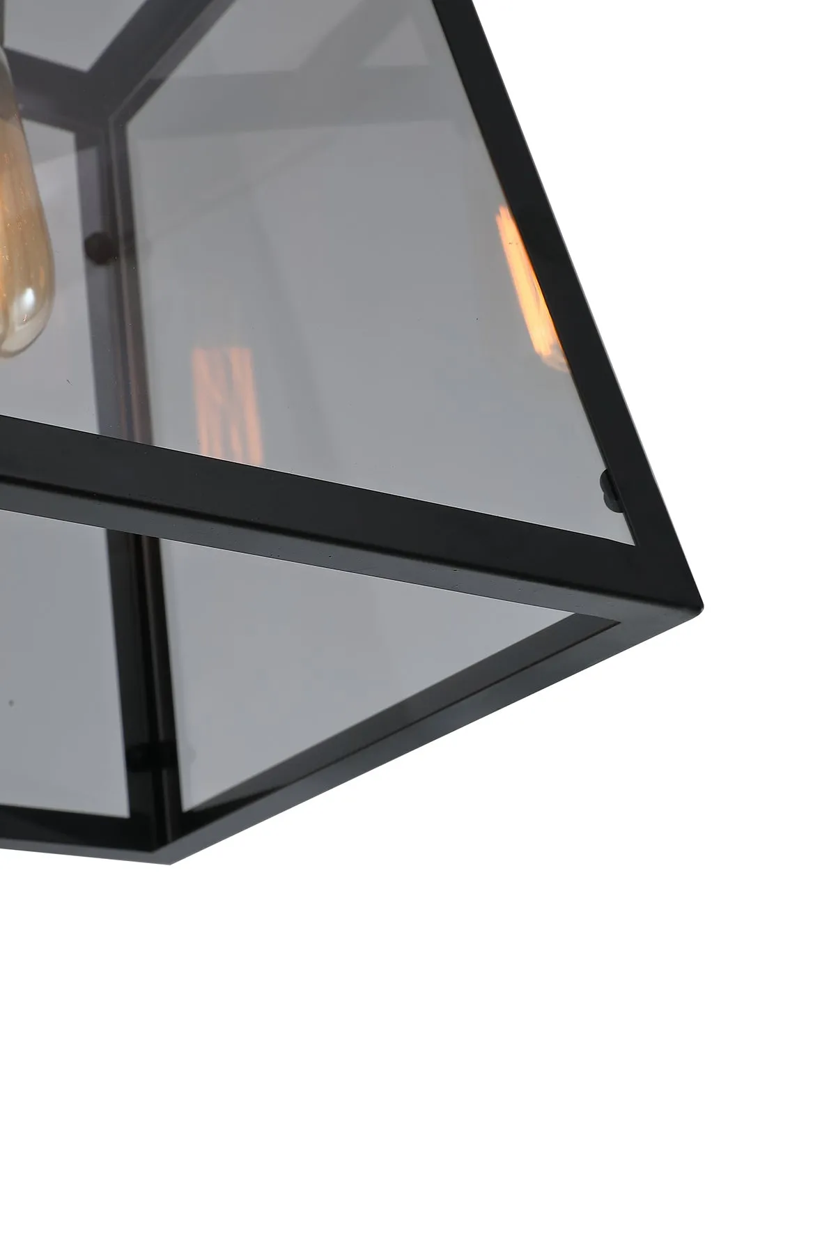 1-Light Prismatic Glass Pendant Lighting