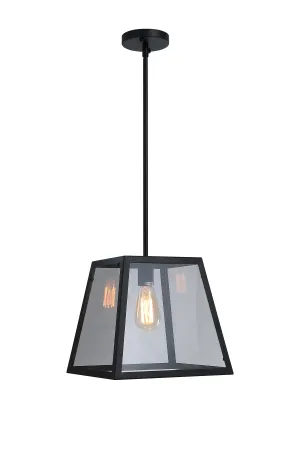 1-Light Prismatic Glass Pendant Lighting