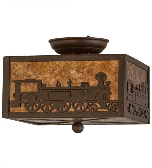10"Sq Train Flushmount