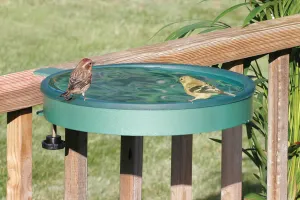 14" Deck Bird Bath, Clamp or Screw Mount