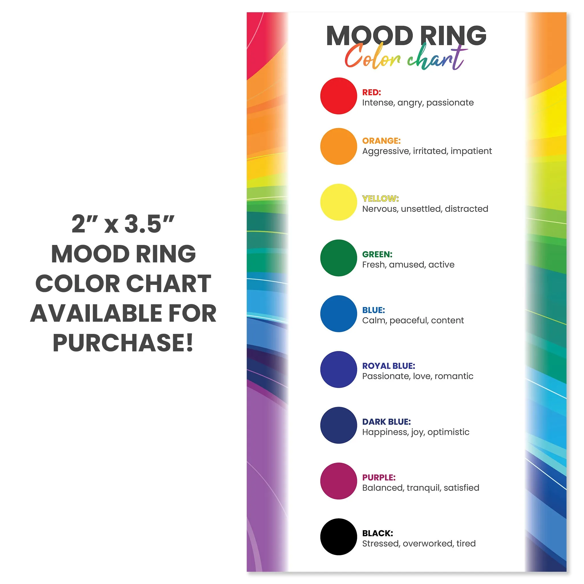 18k Gold PVD Coated Mood Band With Hearts Stainless Steel Ring / CFR9015