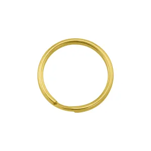 18k Gold PVD Coated Stainless Steel Key Ring / SBB0295