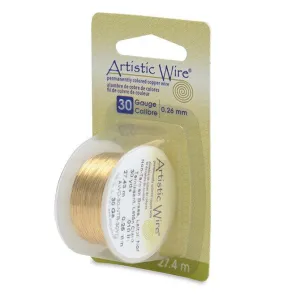 30 Gauge Tarnish Resistant Brass Artistic Wire (90ft)