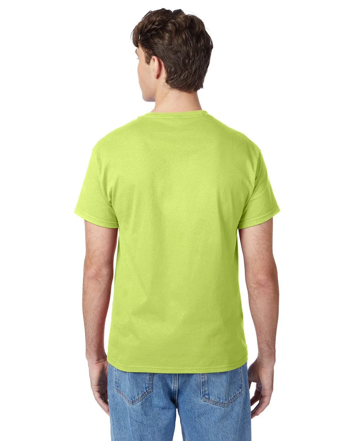 5250T-Hanes-SAFETY GREEN