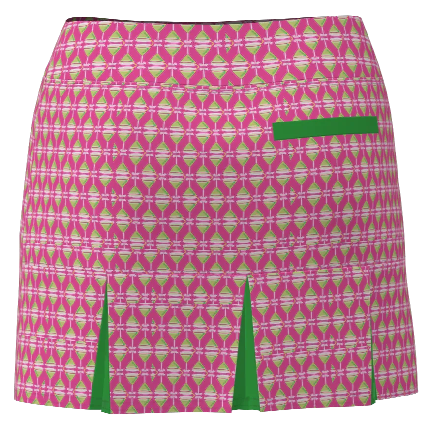AB SPORT Women's Golf Skirt  BSKG05-MART1SPG PRINT:MARTINI