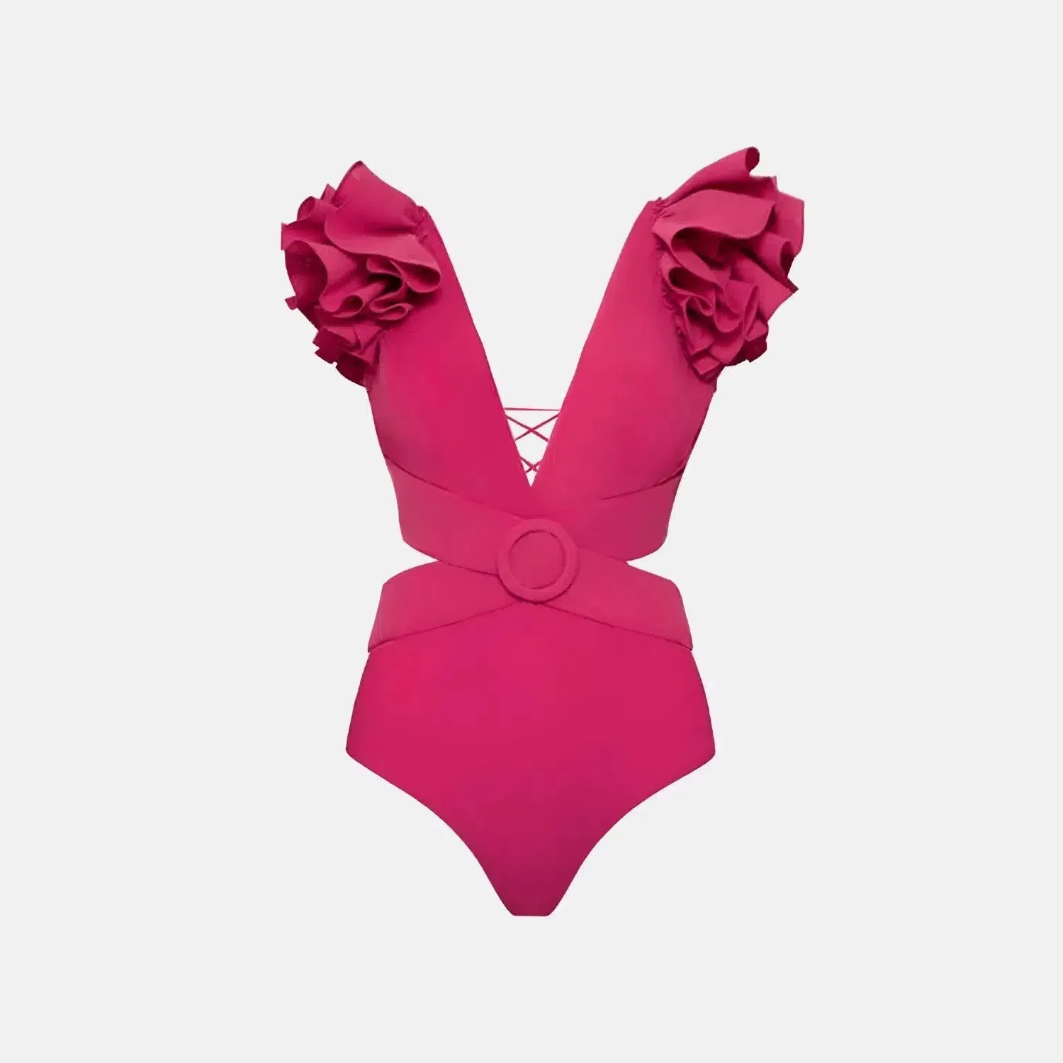 Amour Set – Pink – Ruffled swimsuit and long skirt