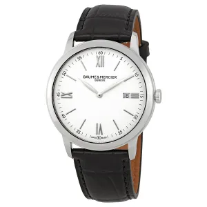 Baume et Mercier Classima White Dial 42mm Men's Watch 10414