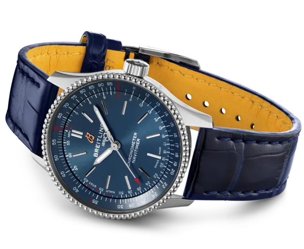 BRT Watch Navitimer AutoMTic 35 Copper Blue Croco Tang Type