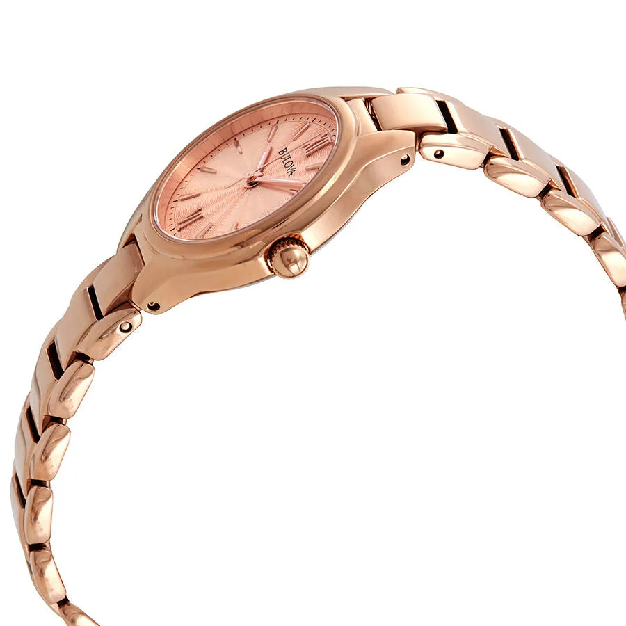 Bulova Classic Rose Dial Ladies Watch 97L151