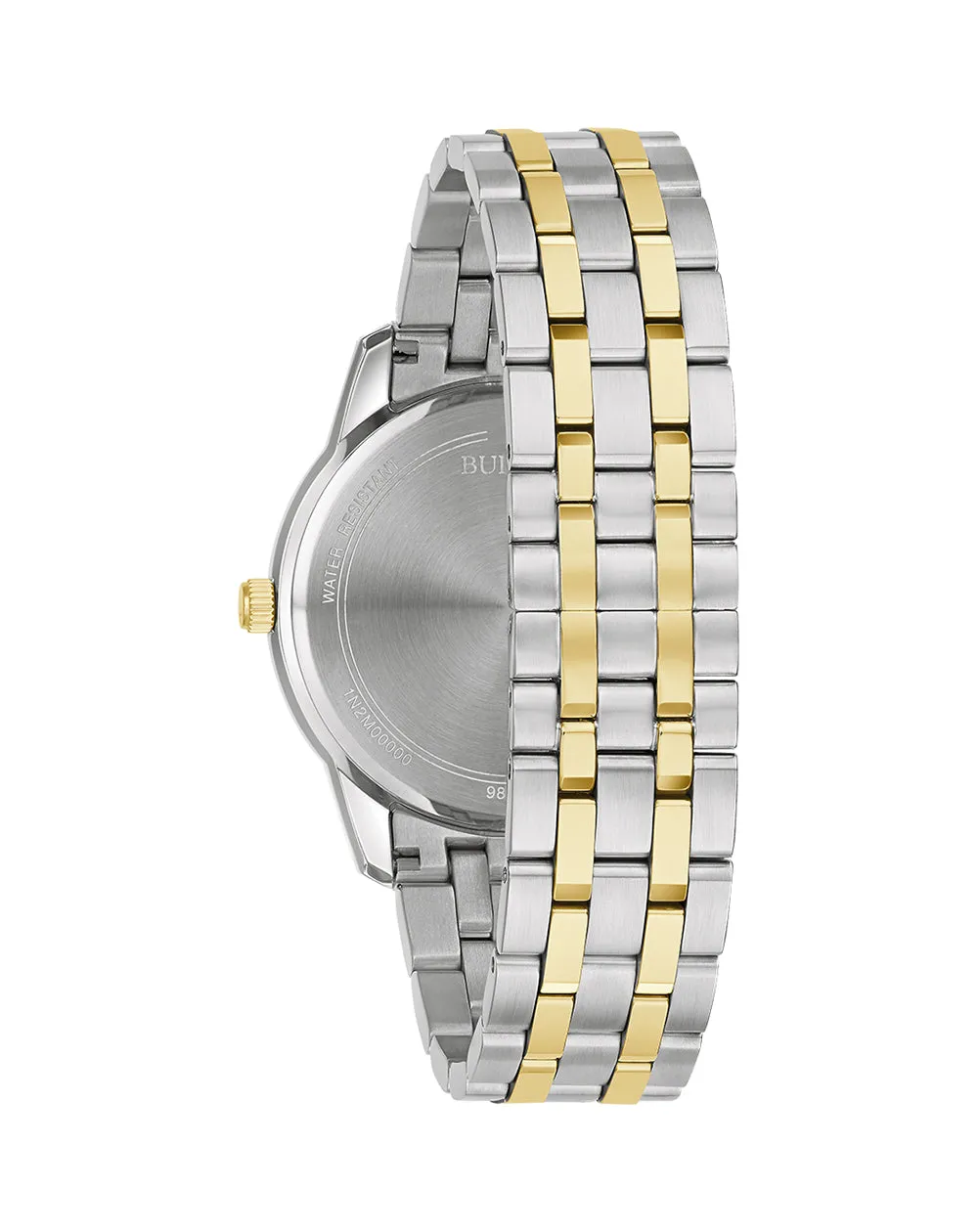 Bulova Sutton Collection Men's Silver and Gold Watch 98B385