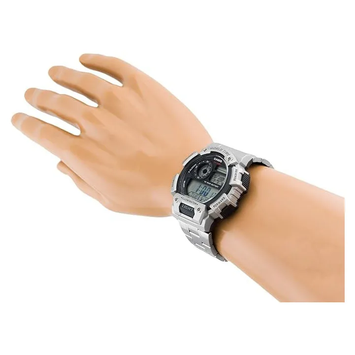 Casio Men's Gray dial Gray Band Digital Quartz Watch - AE-1400WHD-1AVDF