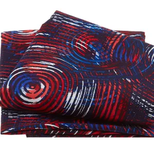 Circle Play - Red, White & Blue 108" Wide Backing 3 Yard Cut