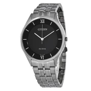 Citizen Eco-Drive Black Dial Stainless Steel Men's Watch AR0070-51E