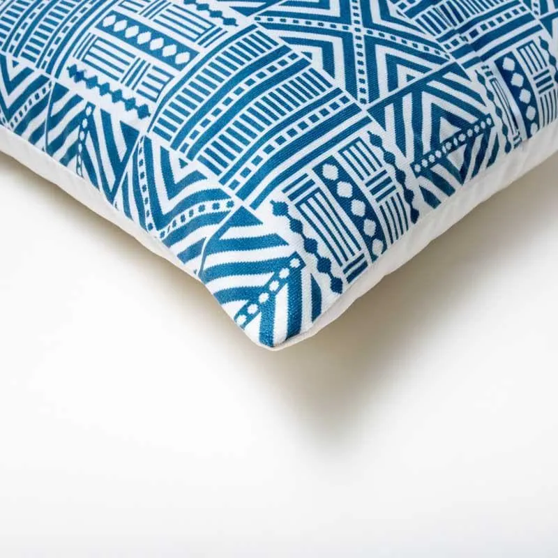 Crafted In Blue Cushion Cover