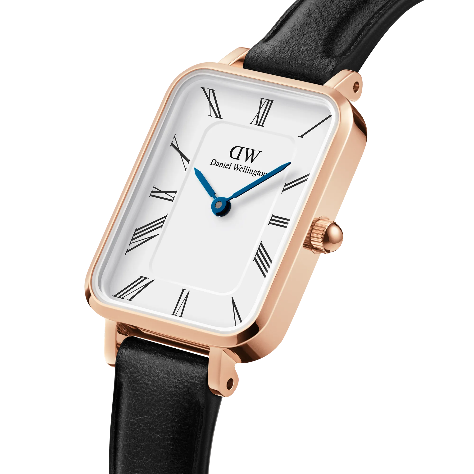 Daniel Wellington Quadro Roman Numerals Sheffield Rose Gold Watch DW00100689