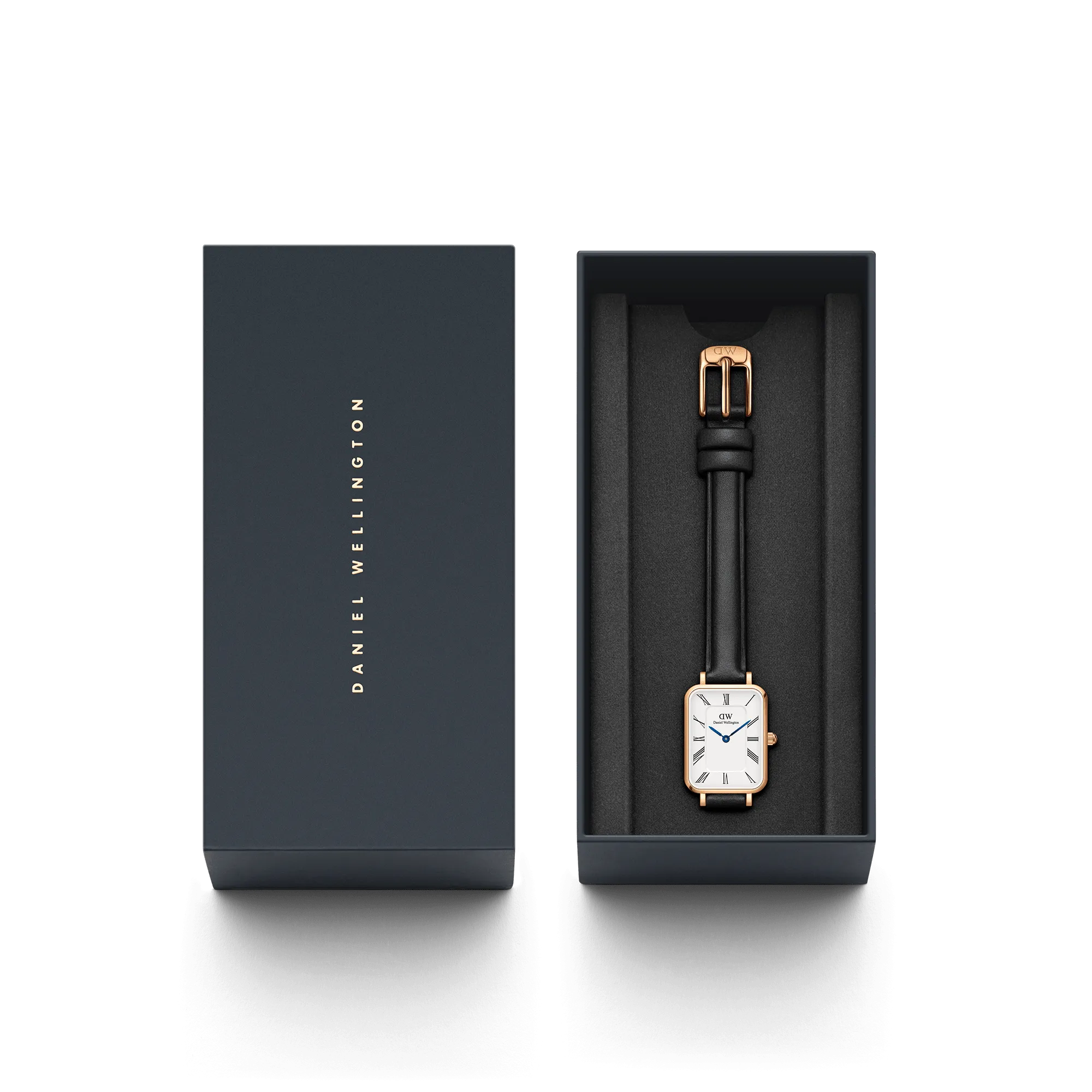Daniel Wellington Quadro Roman Numerals Sheffield Rose Gold Watch DW00100689
