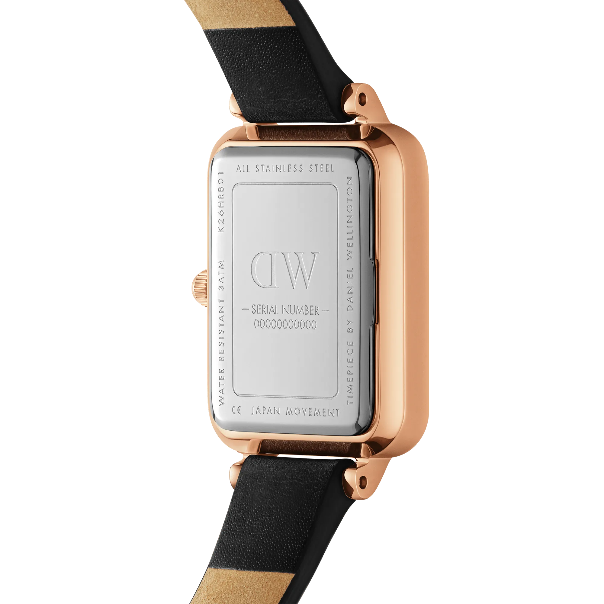 Daniel Wellington Quadro Roman Numerals Sheffield Rose Gold Watch DW00100689