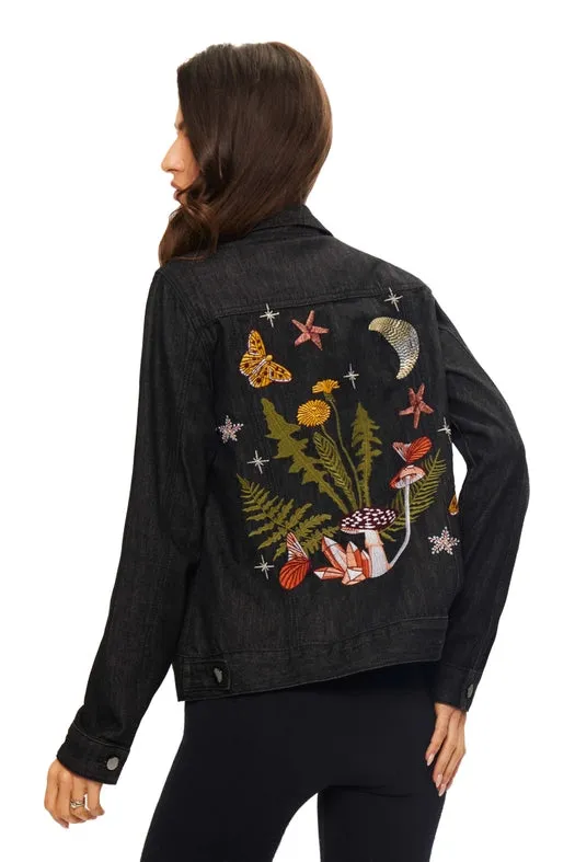 Denim Embroidered Jacket