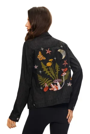 Denim Embroidered Jacket