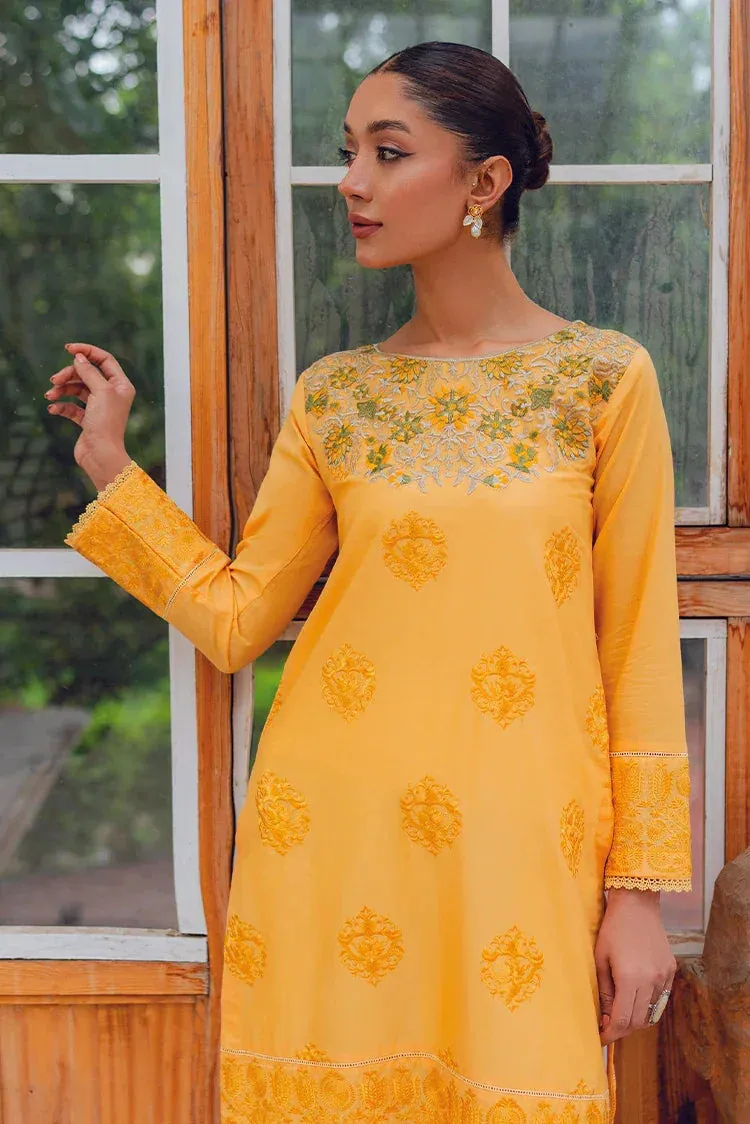 Ghonche - Baroque Unstitched Collection '24 - Amber Accents