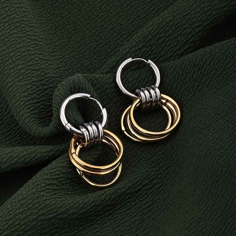 Interlocking Hoop Earrings