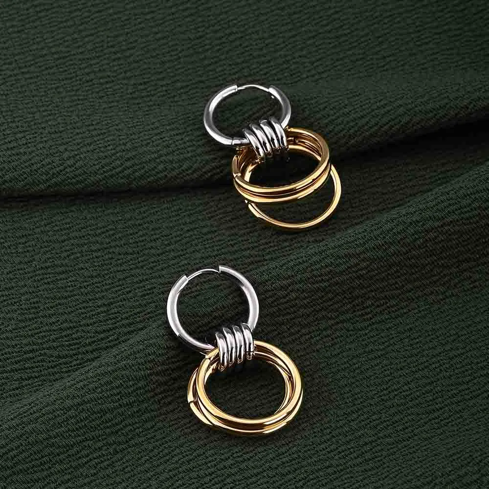 Interlocking Hoop Earrings