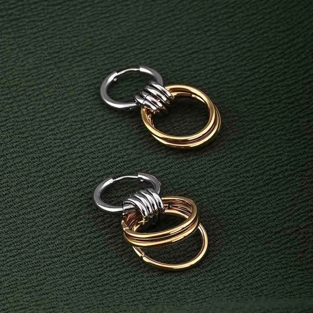 Interlocking Hoop Earrings
