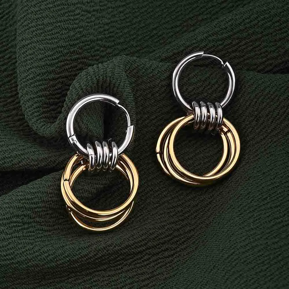Interlocking Hoop Earrings