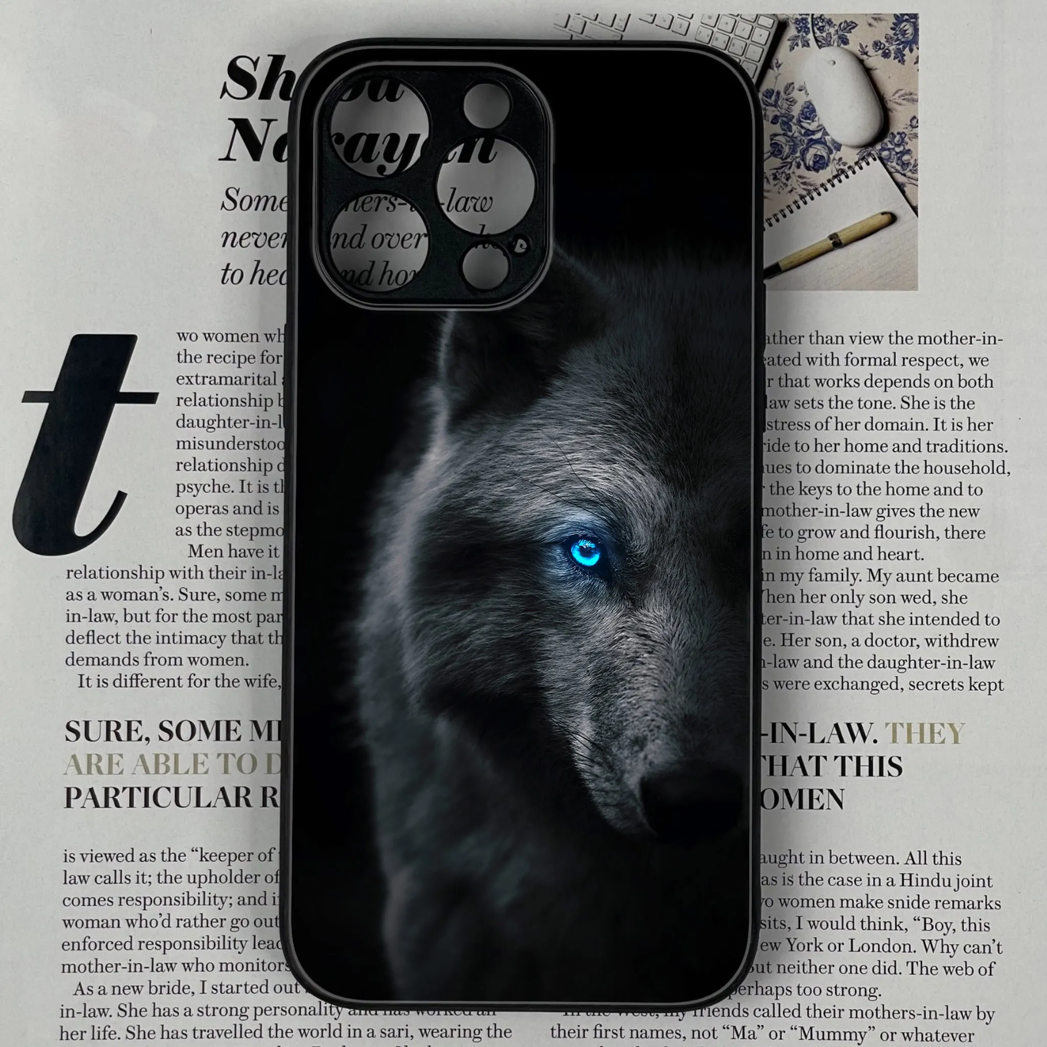 Iphone 14 Pro  Black Lovers Series Glossy Phone Case