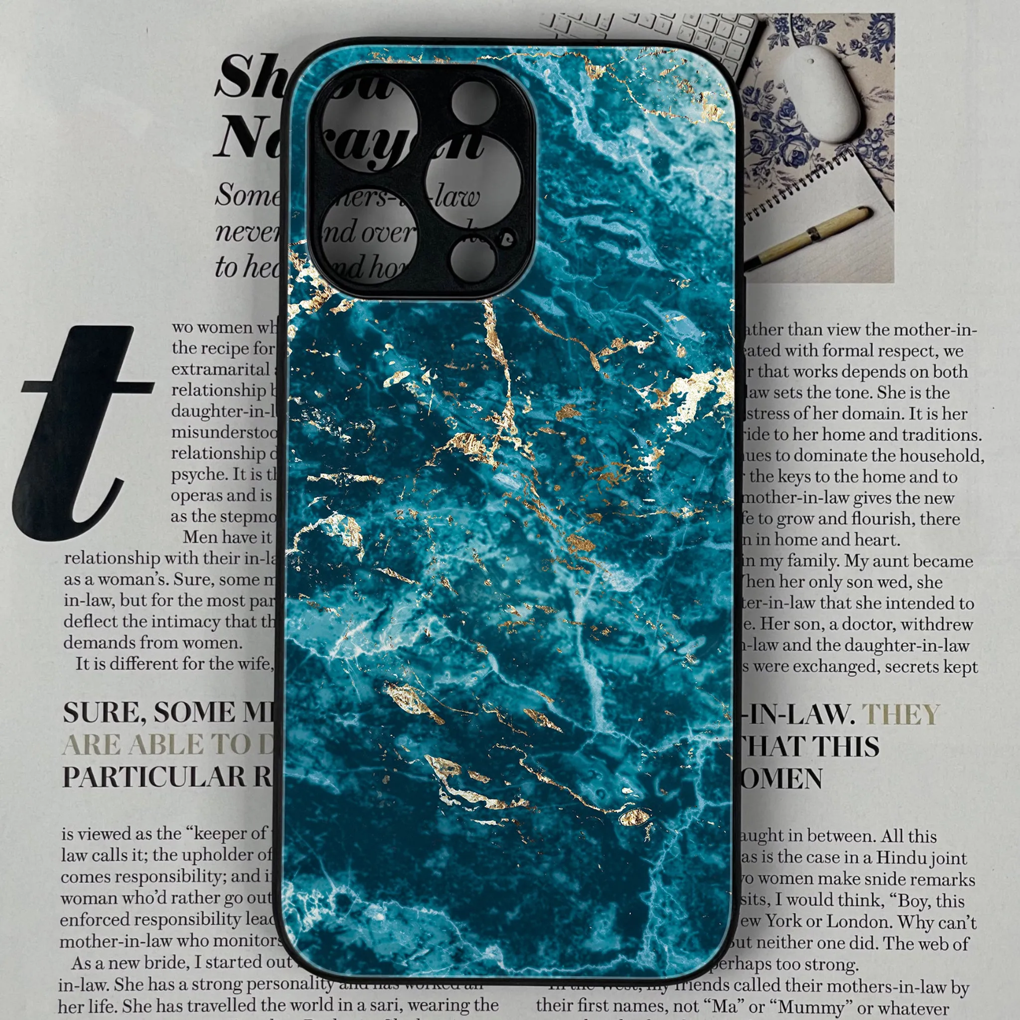 Iphone 14 pro Max Blue Marble Series