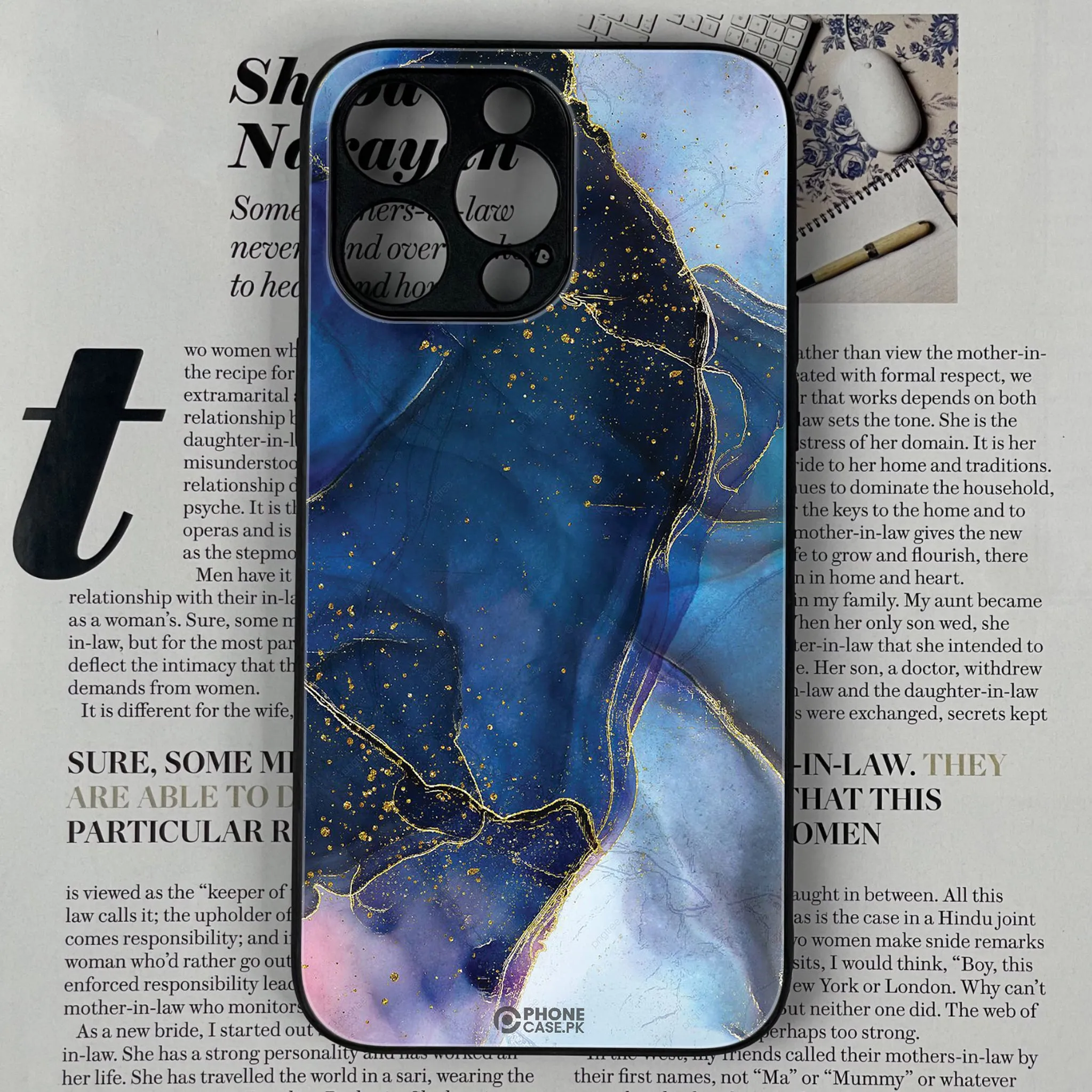Iphone 14 pro Max Blue Marble Series