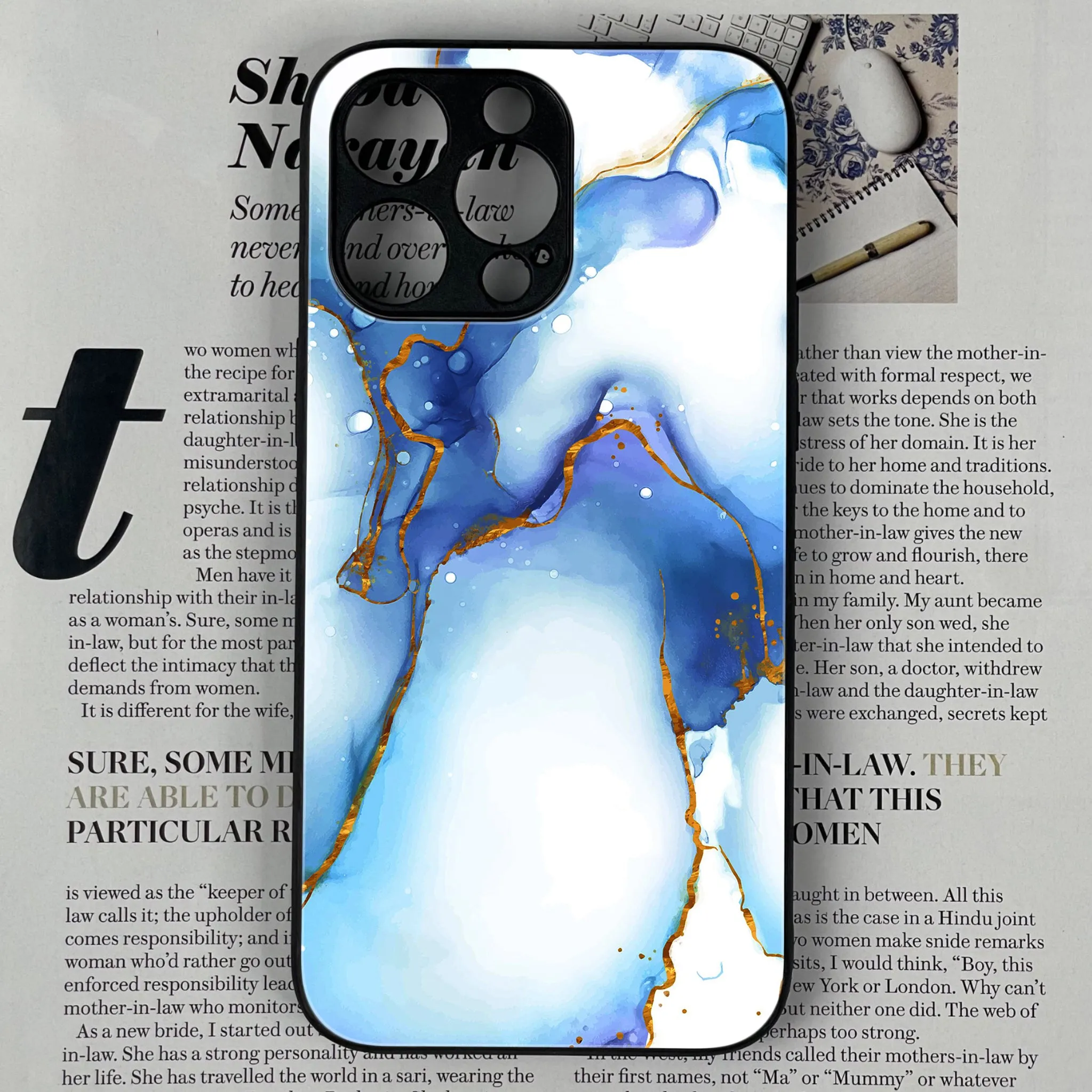 Iphone 14 pro Max Blue Marble Series