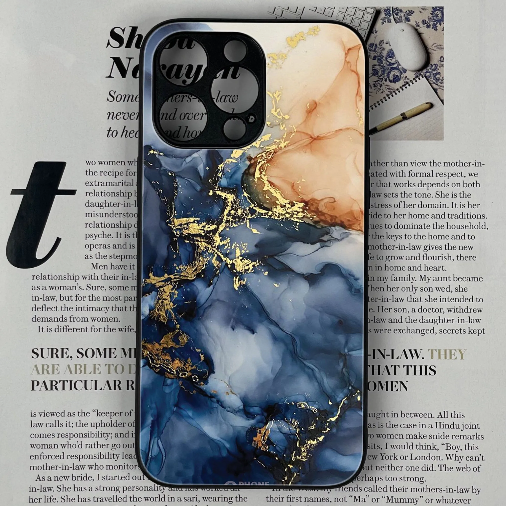 Iphone 14 pro Max Blue Marble Series