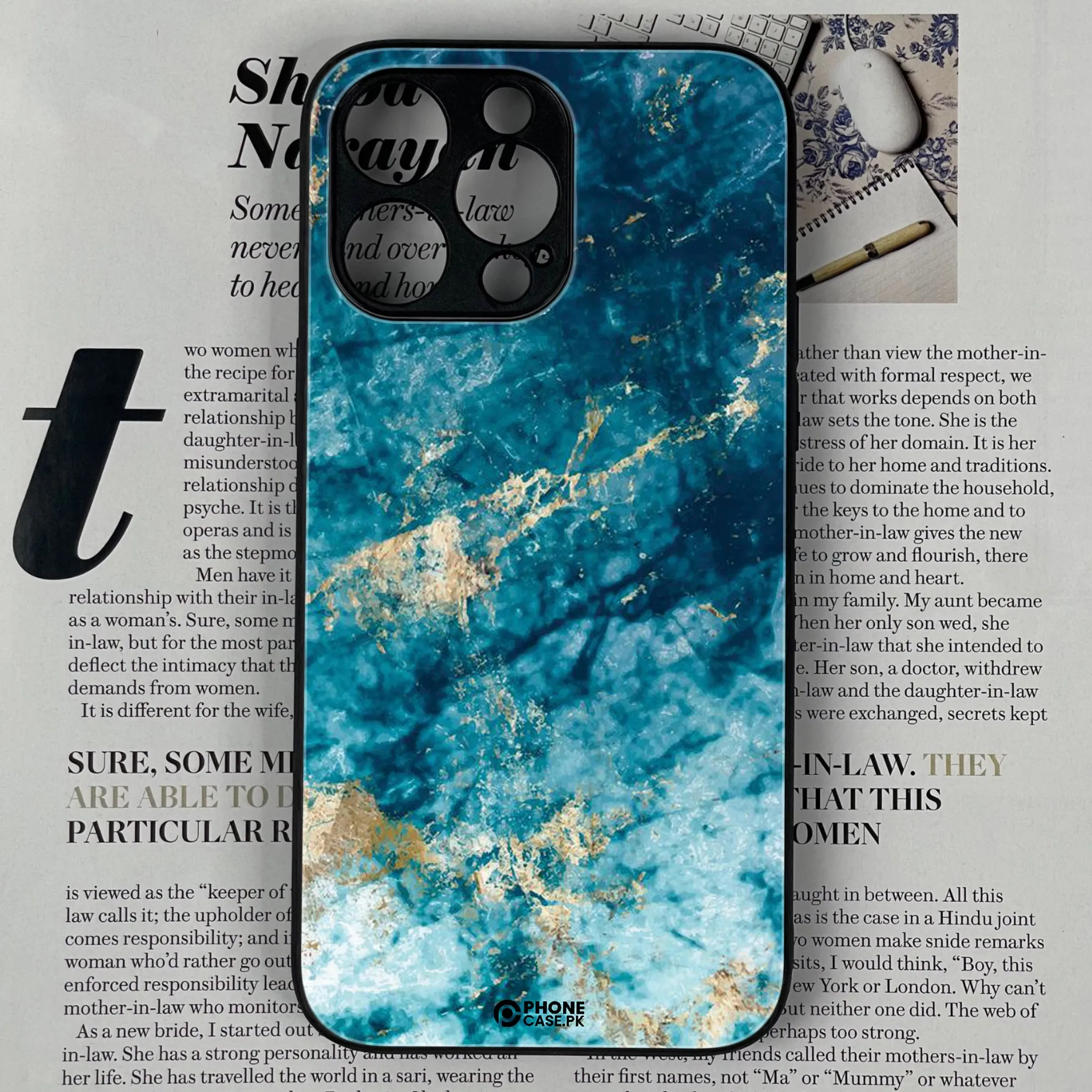 Iphone 14 pro Max Blue Marble Series
