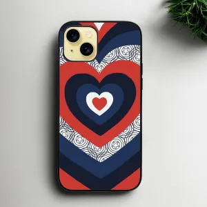 Iphone 15 Colorfull Hearts Series Glossy Phone Case