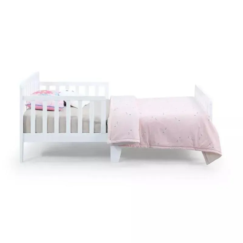 Kids' White MDF Bed: Timeless Simplicity, 120x200x140 cm by Alhome - 110112743