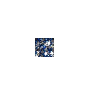 Magnetic Rhinestone Round D/Blue Large 100 pcs