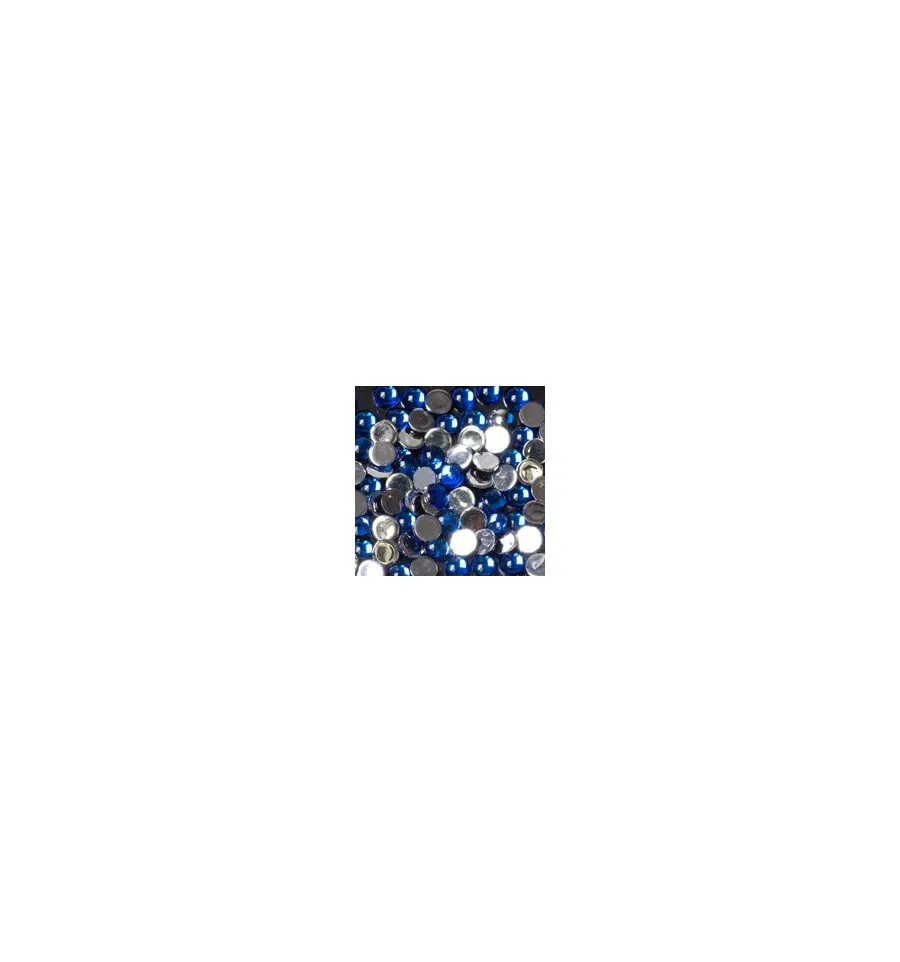 Magnetic Rhinestone Round D/Blue Large 100 pcs