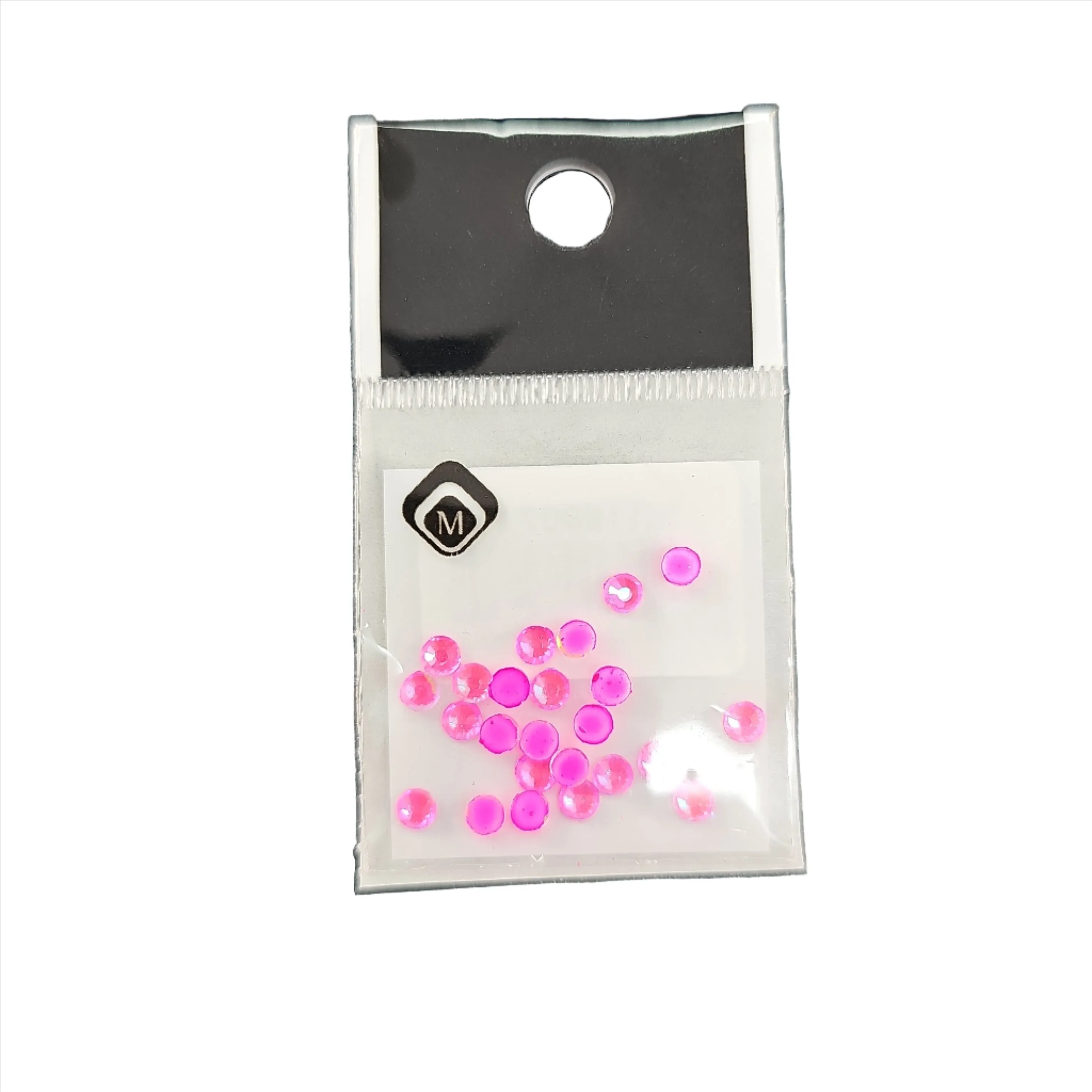 Magnetic Rhinestones Neon Pink 24 pcs M