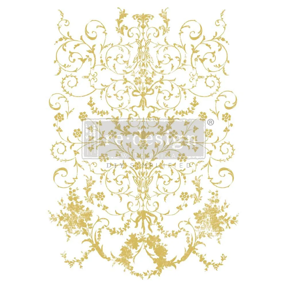Manor Swirls {Gold Foil} Kacha® Décor Transfers {Re-Design}