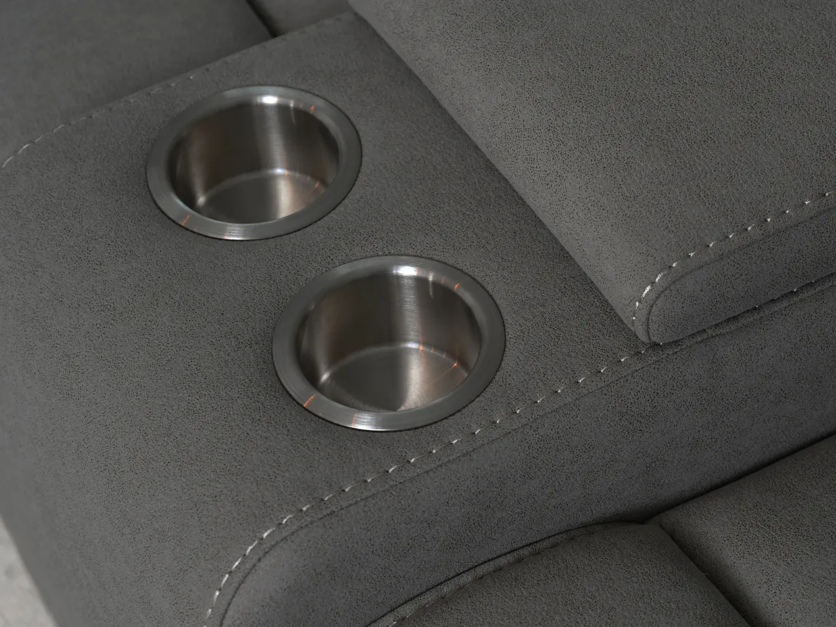 Margaret 2-pc Fabric Manual Reclining Sofa and Loveseat