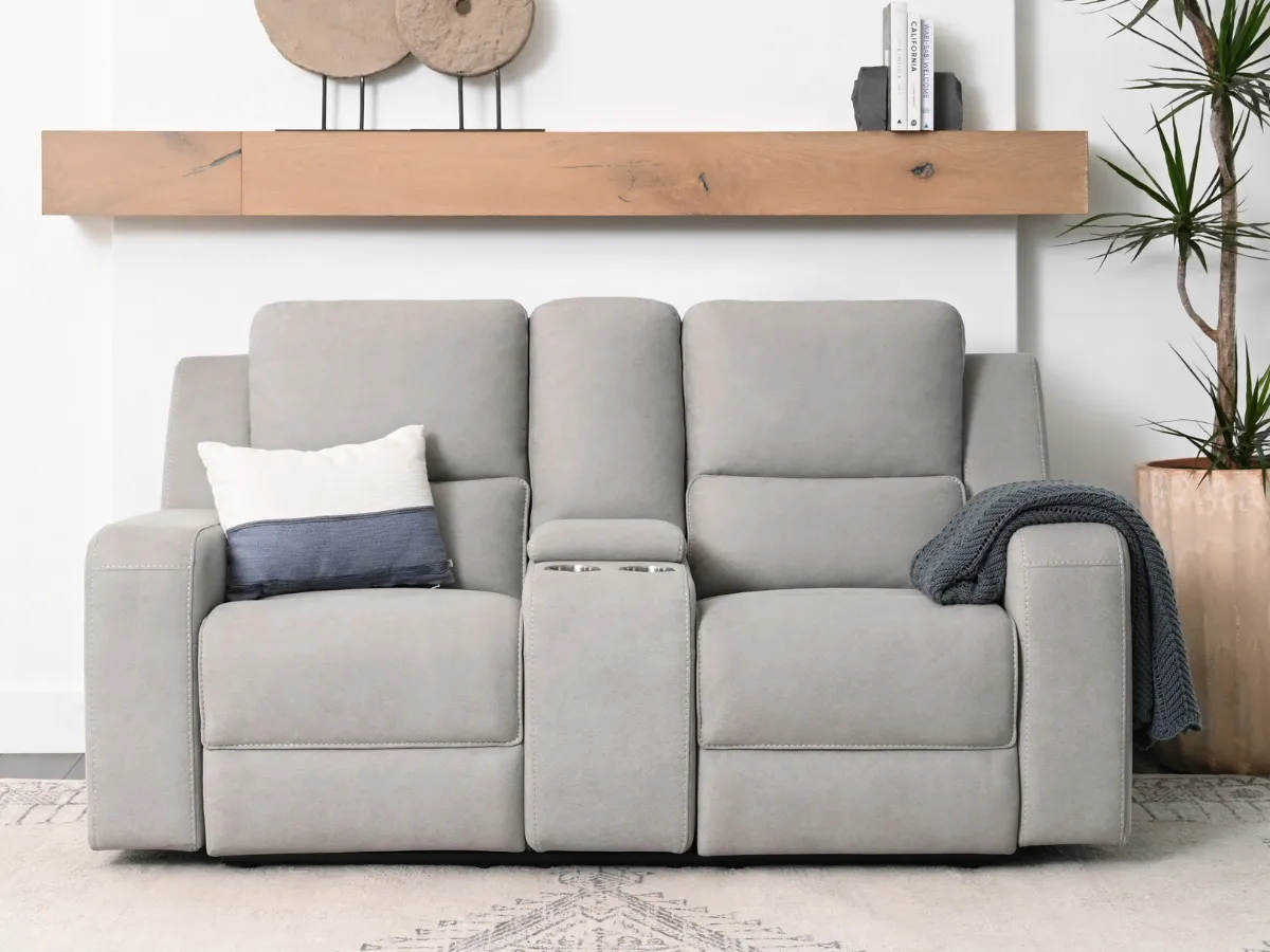 Margaret 2-pc Fabric Manual Reclining Sofa and Loveseat