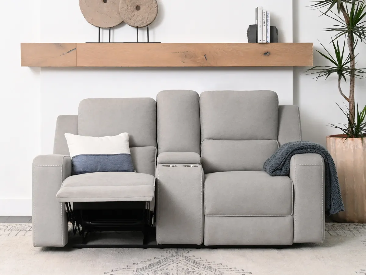 Margaret 2-pc Fabric Manual Reclining Sofa and Loveseat
