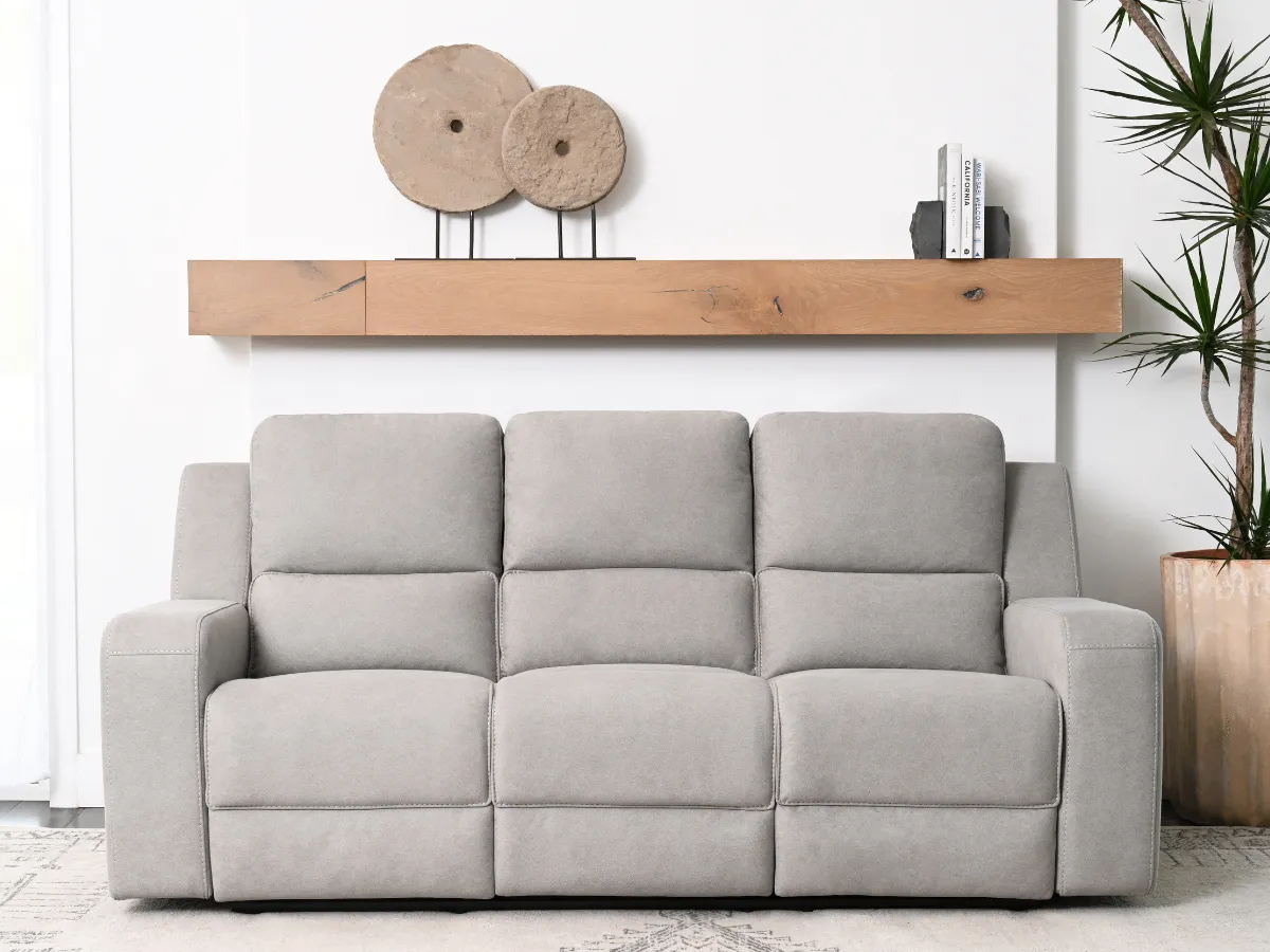 Margaret 2-pc Fabric Manual Reclining Sofa and Loveseat