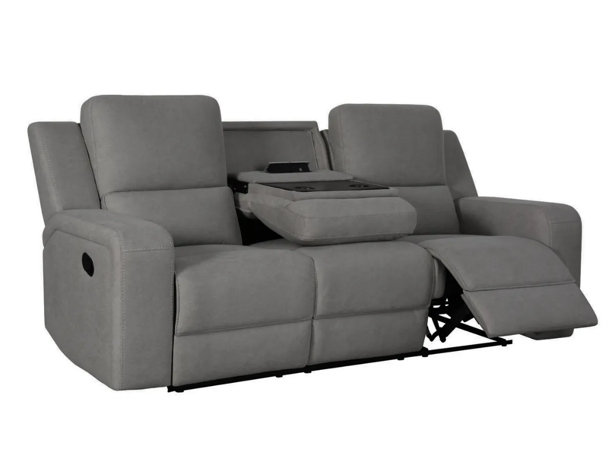 Margaret 2-pc Fabric Manual Reclining Sofa and Loveseat