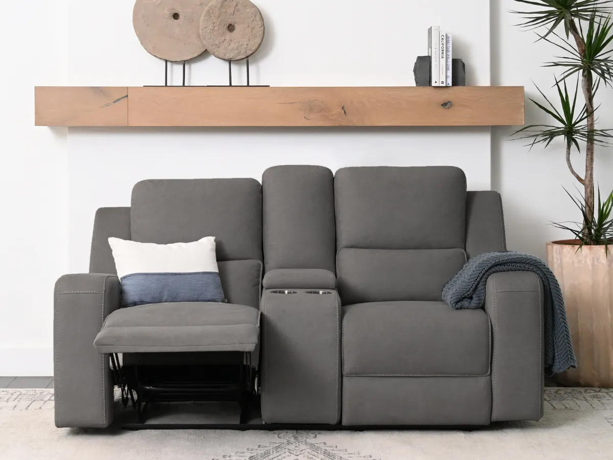 Margaret 2-pc Fabric Manual Reclining Sofa and Loveseat