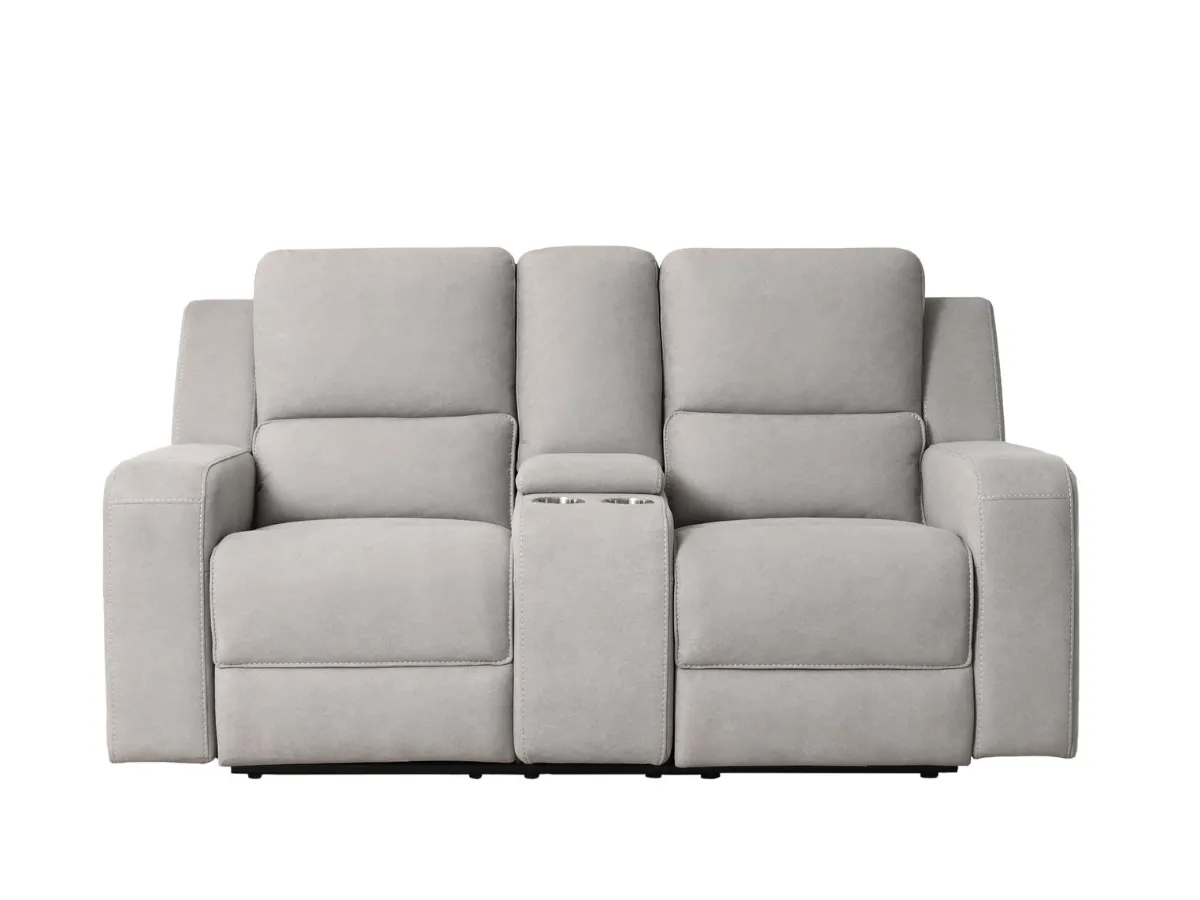 Margaret 2-pc Fabric Manual Reclining Sofa and Loveseat