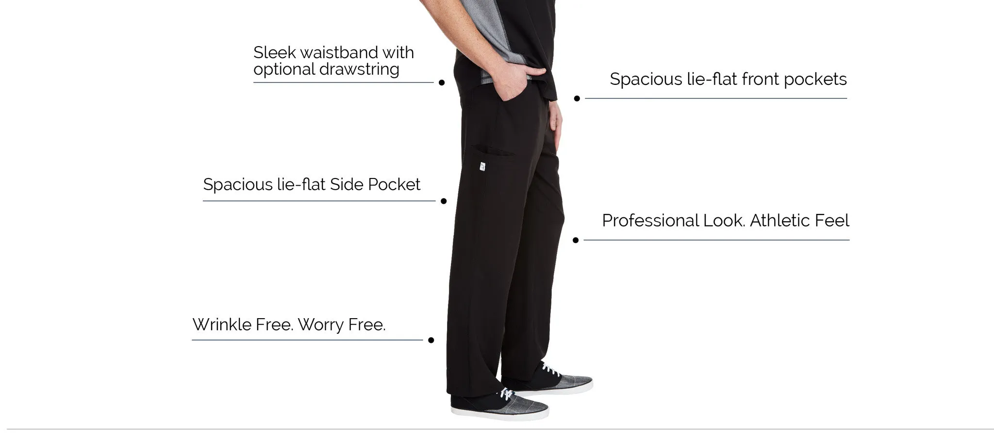 Men's "Sport Scrub" Pant - Black