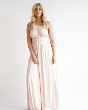 Multiway Infinity Dress in Blush Pink