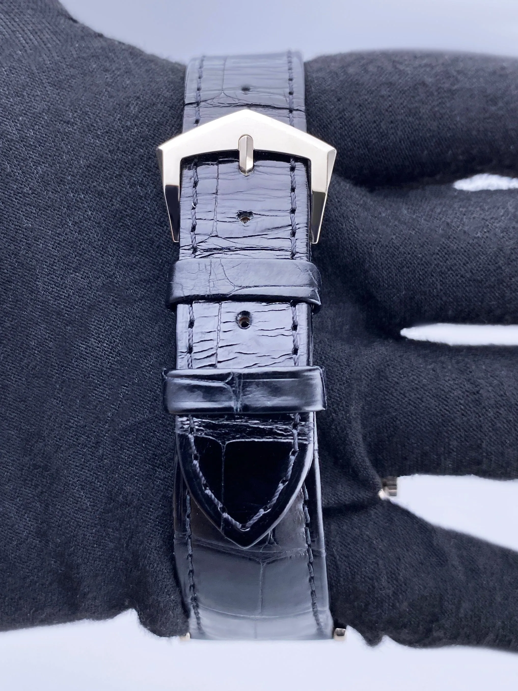 Patek Philippe Calatrava 6119G Charcoal Gray Dial Mens Watch Box Papers
